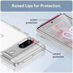 For Fundas Google Pixel 7 Case Google Pixel 6A 7A 8A 7 8 Pro Cover Case Shockproof Silicone Phone Back PC Cover Google Pixel 7