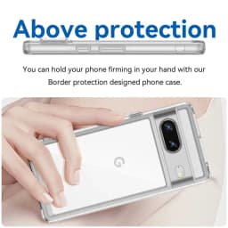 For Fundas Google Pixel 7 Case Google Pixel 6A 7A 8A 7 8 Pro Cover Case Shockproof Silicone Phone Back PC Cover Google Pixel 7