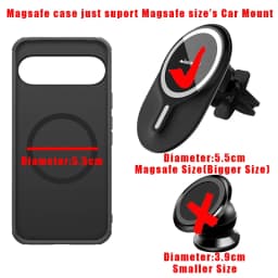 for Google Pixel 9 Pro XL / 9 Pro / 9 5G Case Frosted Pro Magnetic Adapt Magsafe Matte full Back Cover