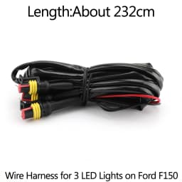 Artudatech Raptor Grille Grill LED Light Wiring Harness Cable Fit for Ford F-150 F150