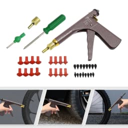 Tire Repair Tool Kit Auto Bike Tubeless Tire Repair Tool Set Car Motorcycle Vacuum Tire Block Air Leaking Kit for Home Garage