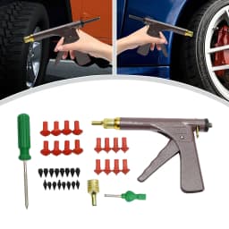 Tire Repair Tool Kit Auto Bike Tubeless Tire Repair Tool Set Car Motorcycle Vacuum Tire Block Air Leaking Kit for Home Garage