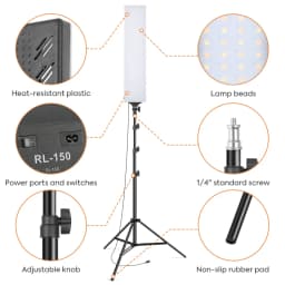2pcs Led Video Light Kit, CRI 95+ Dimmable Photography Plug Lighting With 2m Stand And Remote Control, Studio Light For Portrait