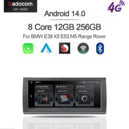 10.25' IPS Carplay Android 14 8G+128G 8Core GPS Car DVD Player Multimedia Radio Wifi Autoradio For BMW E39 X5 E53 M5 Range Rover