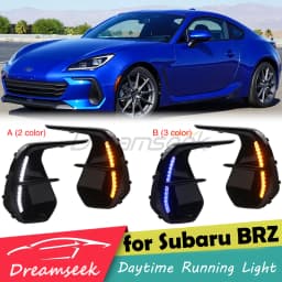 LED Daytime Running Light DRL For Subaru BRZ ZD8 2022+ Front Driving Fog Lamp with Turn Signal Indicator Daylight Auto Accessory