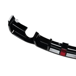 Rear Bumper Diffuser Lip with Light Single Muffler Single Out For BMW F30 3-Series M-Sport 2013-2019