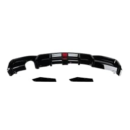 Rear Bumper Diffuser Lip with Light Single Muffler Single Out For BMW F30 3-Series M-Sport 2013-2019