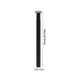 Livingandhome Height Metal Table Legs Furniture Accessories Anti-slip Black Iron Table Leg Round Metal Table Legs