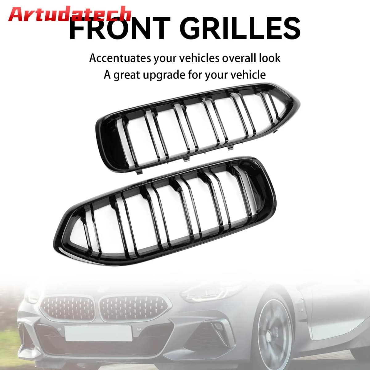 Artudatech Gloss Black Front Kidney Grill Grille Fit for for BMW G29 Z4 20I 30I M40I 2019-2024 2020 2021 2022 2023