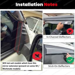 For Toyota Hilux N70 Weather Shiled Vigo 2005-2014 Window Deflectors Sun Rain Guard Double Cab Black Smoke 4PCS