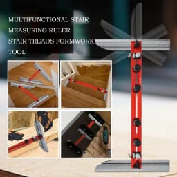 Stair Tread Template Tool Stair Tread Jig for Accurately Measuring Sturdy Stair Template Measuring Tool for Layout Shelf Drywall