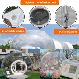 UK and US warehouse clearance sale! New inflatable bubble house with tent transparent dome, suitable for children's party PVC