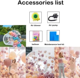 UK and US warehouse clearance sale! New inflatable bubble house with tent transparent dome, suitable for children's party PVC