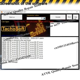 Diagnostic Software TachoSoft Mileage Calculator 23.1 Auto Repair Diagnostic Pour Voiture Inspection Tools Code Reader Program