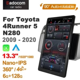 13.3'' IPS DSP Android 10.0 Car Radio 360 Panorama for Toyota 4 Runner 5 N280 2009 - 2020 GPS Auto Audio SPDIF 4G LTE NO DVD