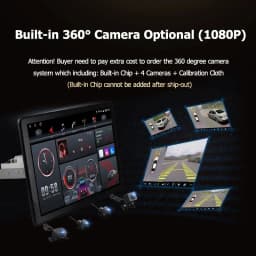 13.3'' IPS DSP Android 10.0 Car Radio 360 Panorama for Toyota 4 Runner 5 N280 2009 - 2020 GPS Auto Audio SPDIF 4G LTE NO DVD