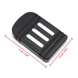 Motorcycle Brake Pedal Pad Cover for Harley 12-16 FLD Dyna / 86-17 FL Softail / '80-later Trike Touring Cover Footpegs Aluminum