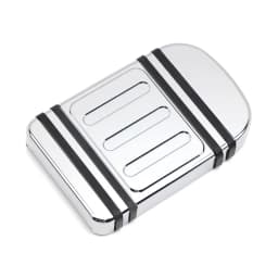 Motorcycle Brake Pedal Pad Cover for Harley 12-16 FLD Dyna / 86-17 FL Softail / '80-later Trike Touring Cover Footpegs Aluminum