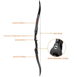 Toparchery 56inch Competitive Bow 18-50lbs Powerful Take Down Bow Right Hand For Adult Outdoor Hunting Sports Accessories