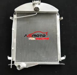 For Ford model A 3.3L 1928 1929 No Coolant Lost 28 29 Aluminum Radiator+fan MT