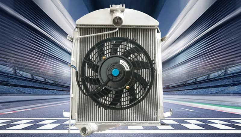 For Ford model A 3.3L 1928 1929 No Coolant Lost 28 29 Aluminum Radiator+fan MT