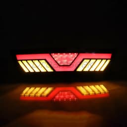 LED Rear Bumper Fog Light For Tesla Model Y 2020 2021 2022 2023 Red Driving Brake Lamp With Dynamic Sequential Yellow Turning