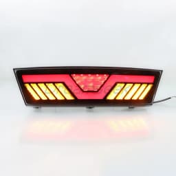 LED Rear Bumper Fog Light For Tesla Model Y 2020 2021 2022 2023 Red Driving Brake Lamp With Dynamic Sequential Yellow Turning