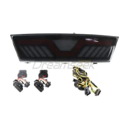LED Rear Bumper Fog Light For Tesla Model Y 2020 2021 2022 2023 Red Driving Brake Lamp With Dynamic Sequential Yellow Turning