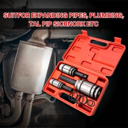 3Pcs Exhaust Muffler Tail Pipe Expander SET Stretcher Tool 1-1/8" to 3-1/2" Kits