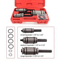 3Pcs Exhaust Muffler Tail Pipe Expander SET Stretcher Tool 1-1/8" to 3-1/2" Kits