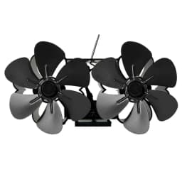 Fireplace Fan Heat Powered Silent Heat Activated Fan Wood Stove Blower Low Noise Wood Burner Fan Thermal Fan For Wood Burning