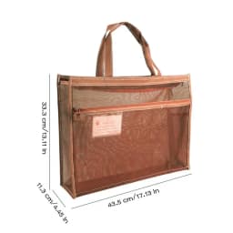 A3 Large Capacity Mesh Art Bag Large 8k Sketch Drawing Album A4 Test Paper Bag Zip Handbag Shoulder Bag Nylon Mesh School