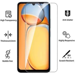 4in1 Tempered Glass For Redmi 13C Screen Protector Camera Lens Protective Film for Xiaomi Redmi 14C 14R Redmi 13C Redmi13C Glass