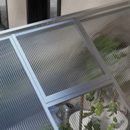 Aluminum Greenhouse W/ Door Window Galvanized Base Pc Panels Grow House Shed