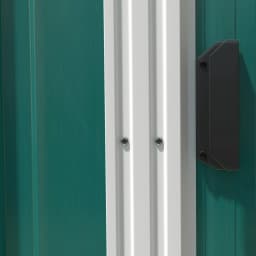7 X 5ft Lean to Metal Garden Shed with Foundation Sliding Doors 2 Vents Green