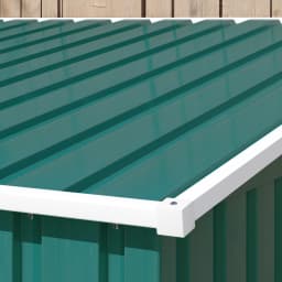 7 X 5ft Lean to Metal Garden Shed with Foundation Sliding Doors 2 Vents Green
