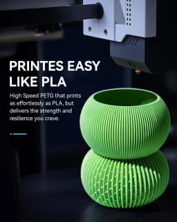 SUNLU High Speed Matte PETG Filament 1.75mm High Toughness Easy Print Fast 3D Printing Material Durable Smooth Finish 1KG Spool