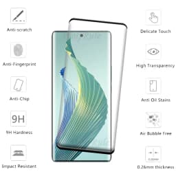 4PCS For Honor Magic 5 Lite Glass Honor Magic 5 Lite Tempered Glass 9H HD Full Curved Screen Protector Huawei Honor Magic 5 Lite