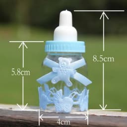 12pcs Fillable Bottles Sweet Candy Boxes Baby Shower Baptism Party TableDecor