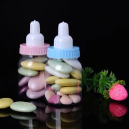 12pcs Fillable Bottles Sweet Candy Boxes Baby Shower Baptism Party TableDecor