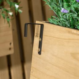 Wall-Mounted Garden Planters with Trellis and 3 Movable Planter Boxes Natural