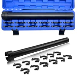 13PCS Inner Tie Rod Removal Installation Tool Set 1/2'' Drive Adapters Removal Tie Rod Tool For Cars Trucks with Blue Case