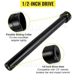 13PCS Inner Tie Rod Removal Installation Tool Set 1/2'' Drive Adapters Removal Tie Rod Tool For Cars Trucks with Blue Case