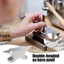 Double Ended Horn Anvil Double Ended Workbench Horn Anvil Stand Metal Forging Workbench For Jewelry Crafting Hardening Wire