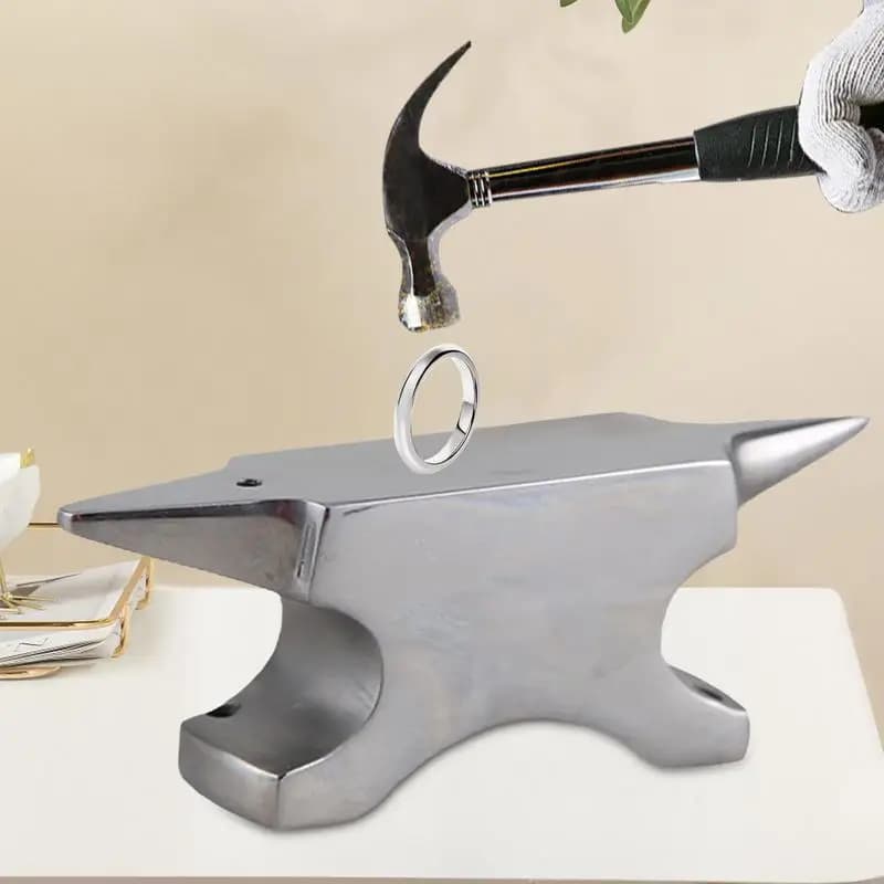 Double Ended Horn Anvil Double Ended Workbench Horn Anvil Stand Metal Forging Workbench For Jewelry Crafting Hardening Wire