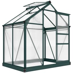 Polycarbonate Walk-In Garden Greenhouse Aluminum Frame Outdoor 190 X 132cm