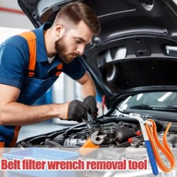 Strap Wrench Plumbing Heavy Duty Handle Strap Wrench Adjustable Belt Wrench Change Removal Tool Multi-Purpose Oil Filter Wrench