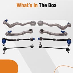 Front Lower Suspension Control Arms & Drop Links Set For BMW E60 E61 530 530D