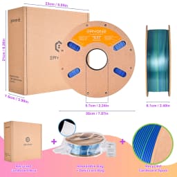 ERYONE High Speed Filament Silk PLA Filament for 3D Printer 1.75mm +/-0.03mm, Rapid PLA 3D Printing Filament, 3KG/5KG/11KG