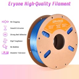 ERYONE High Speed Filament Silk PLA Filament for 3D Printer 1.75mm +/-0.03mm, Rapid PLA 3D Printing Filament, 3KG/5KG/11KG